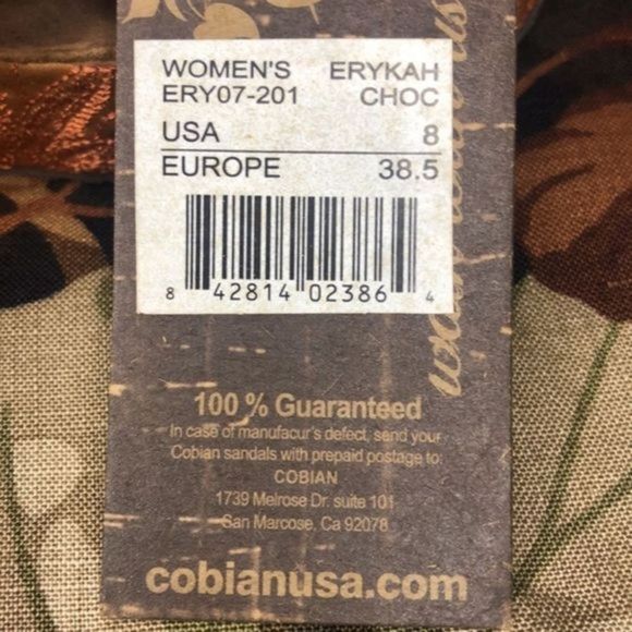 Cobian USA Chocolate Erykah Wedges (8) NWT - Picture 11 of 14